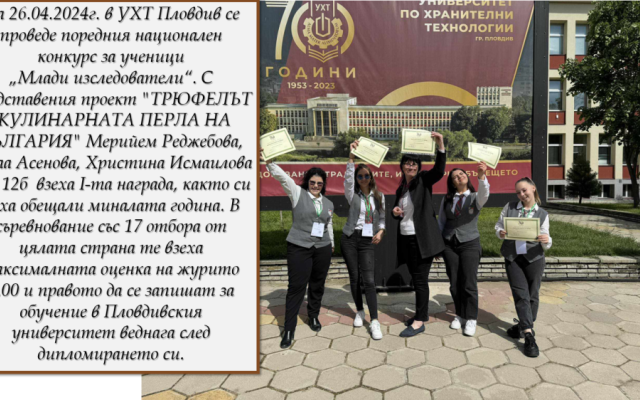 Април 2024 - учение, спорт, празници, състезания и успехи! [09.05.2024]